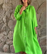 Load image into Gallery viewer, Elma - Legeres Knopfleisten-Kleid