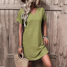 Load image into Gallery viewer, Shady - Schmales Minikleid mit V-Ausschnitt für den Sommer