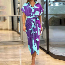 Load image into Gallery viewer, Jaya - Elegantes Kleid mit bedruckten Knöpfen im Vintage-Stil für den Sommer