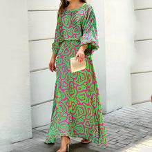 Load image into Gallery viewer, Ivy - Laternenärmel Langes Kleid