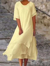 Load image into Gallery viewer, Ava - Schicke Eleganz Blockschlitzkleid