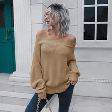 Load image into Gallery viewer, Jamie - Off-Shoulder-Strickpullover