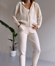 Load image into Gallery viewer, Jelai - Gestrickter Kapuzenpullover mit Reißverschluss 2er Set