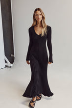 Load image into Gallery viewer, Agenly - Midi-Kleid mit langen Ärmeln