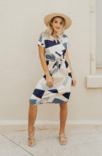 Load image into Gallery viewer, Sera - Geometrisches Bleistiftkleid