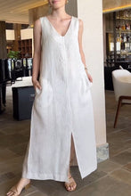 Load image into Gallery viewer, Olivia - Luftiges Leinen-Jumpsuit