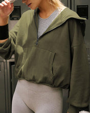 Load image into Gallery viewer, Zyra - Stylischer Half-Zip Hoodie
