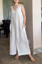 Load image into Gallery viewer, Olivia - Luftiges Leinen-Jumpsuit