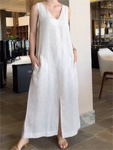 Load image into Gallery viewer, Olivia - Luftiges Leinen-Jumpsuit