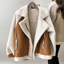 Load image into Gallery viewer, Alana - Sherpa Biker Jacket