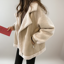 Load image into Gallery viewer, Alana - Sherpa Biker Jacket