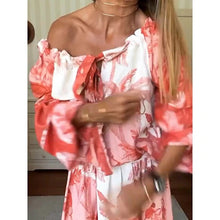 Load image into Gallery viewer, Lorna - Blumen Swing Sommer Maxi Kleid