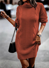 Load image into Gallery viewer, Cherrie - Damen Rippstrick-Pulloverkleid