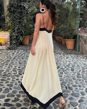 Load image into Gallery viewer, Caryl - Zweifarbig Spleißen Sling Langes Kleid