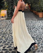 Load image into Gallery viewer, Caryl - Zweifarbig Spleißen Sling Langes Kleid