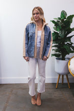 Load image into Gallery viewer, Alaiza - Kunstpelz-Jacke im Denim-Mix