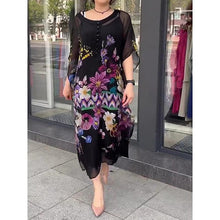 Load image into Gallery viewer, Zianna - Blumen Chiffon Sommer Maxikleid