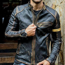 Load image into Gallery viewer, Micky - Unglaublich schöne und warme Lederjacke
