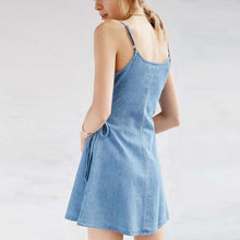 Load image into Gallery viewer, Jendra - Denim Pixie Sommer Kleid