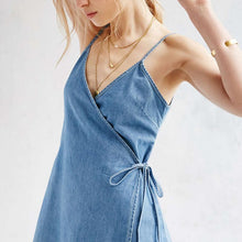 Load image into Gallery viewer, Jendra - Denim Pixie Sommer Kleid