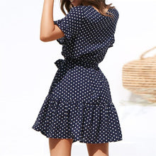 Load image into Gallery viewer, Kiara - Kurzärmeliges Kleid mit Polka Dot
