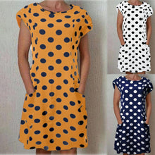 Load image into Gallery viewer, Angeline - Kurzärmeliges Kleid mit Polka Dot