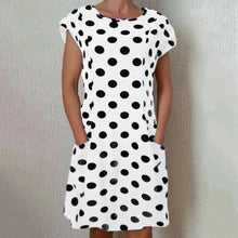 Load image into Gallery viewer, Angeline - Kurzärmeliges Kleid mit Polka Dot