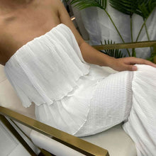 Load image into Gallery viewer, Madison - Langes Kleid mit Falten und Rüschen