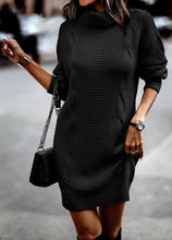 Load image into Gallery viewer, Cherrie - Damen Rippstrick-Pulloverkleid