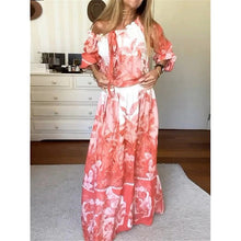 Load image into Gallery viewer, Lorna - Blumen Swing Sommer Maxi Kleid