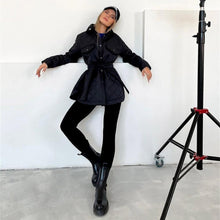 Load image into Gallery viewer, Nikki - Damen Steppjacke Trenchcoat Saisonwechsel