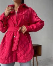 Load image into Gallery viewer, Nikki - Damen Steppjacke Trenchcoat Saisonwechsel