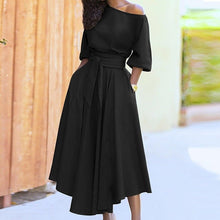 Load image into Gallery viewer, WOLF A-Linien-Kleid zum Binden - FashionWOLF