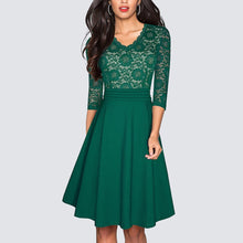 Load image into Gallery viewer, Ara - Damen Spitzenkleid mit V-Ausschnitt