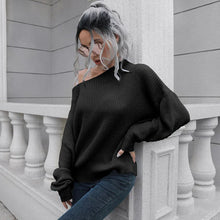 Load image into Gallery viewer, Jamie - Off-Shoulder-Strickpullover